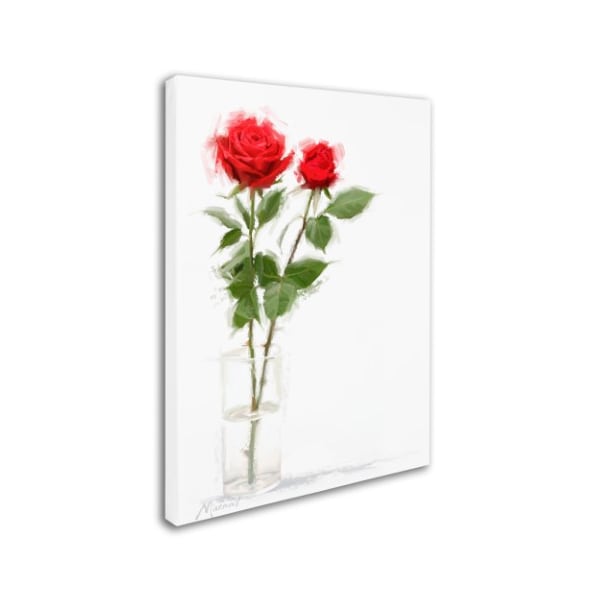 The Macneil Studio 'Roses In Water' Canvas Art,14x19